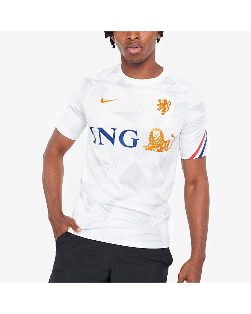 Nike Blue Netherlands National Team 20/21 Pre Match Jersey for men