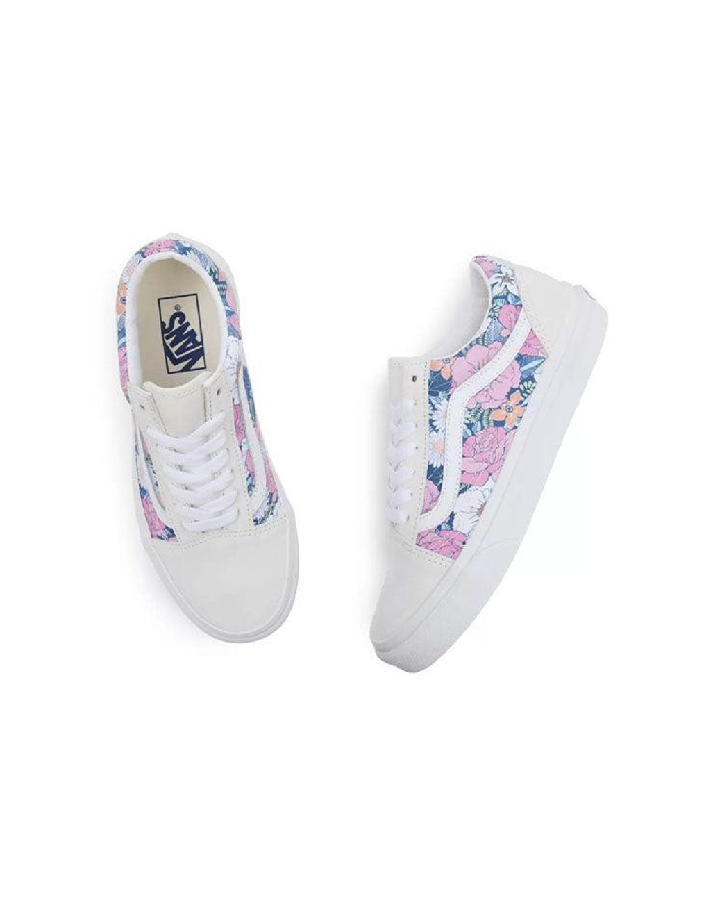 Vans Blue Retro Floral Old Skool for men