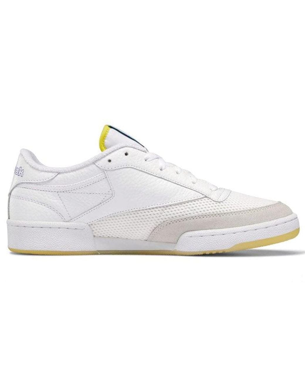 Reebok White Prince X Club C 85 Bright Cobalt' for men