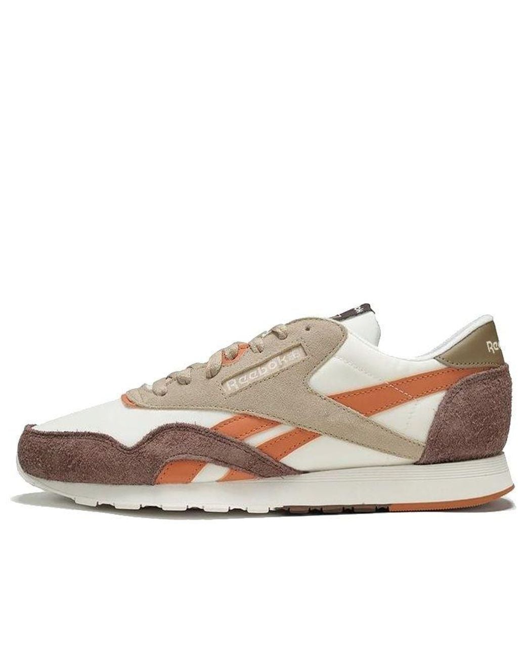 Reebok White Classic Nylon Vintage 'Mahogany Terracotta' for men
