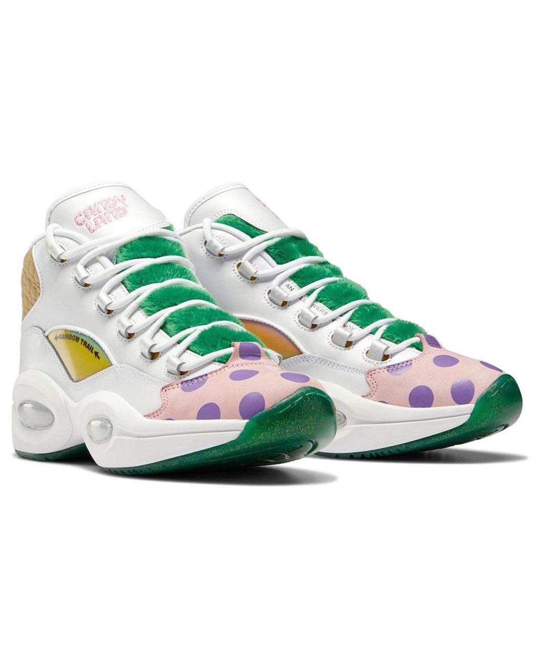 Reebok White Hasbro X Question Mid 'Candy Land' for men