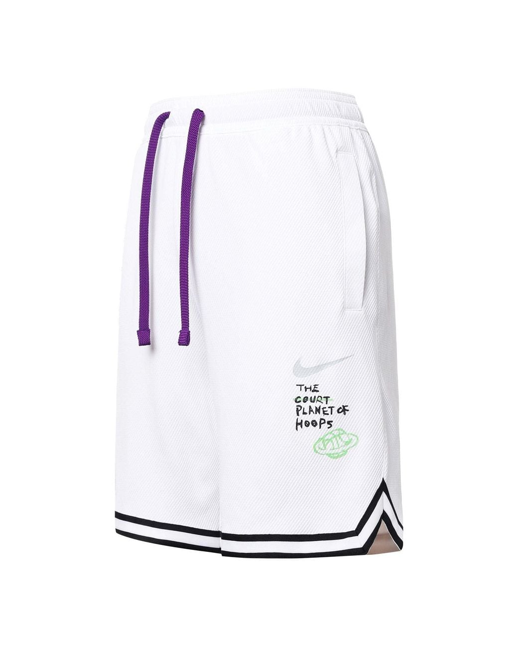 Nike White Dna Summer Hoops Sports Short for men