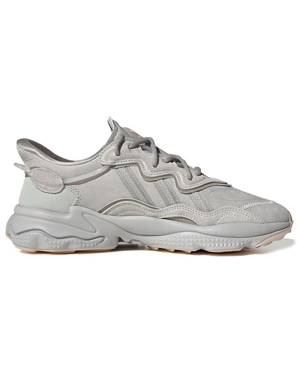 Adidas Gray Ozweego Shoes 'Feather Vapour' for men