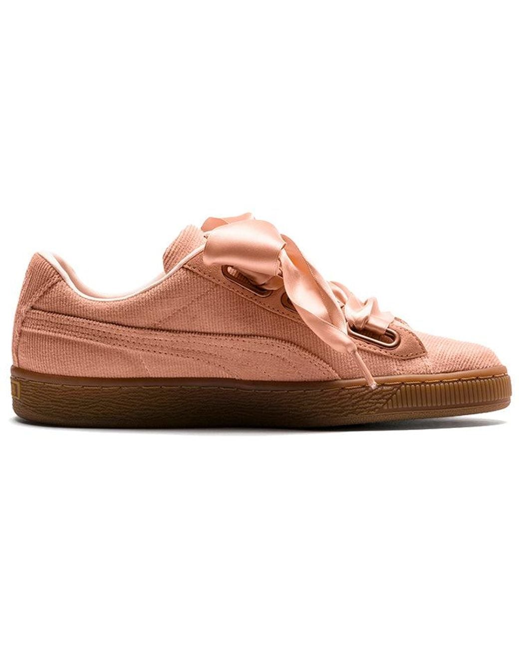 PUMA Brown (Wmns) Basket Heart Corduroy