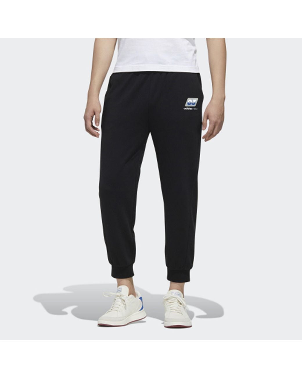 Adidas Black Neo Faves Tp Sports Pants/Trousers/Joggers for men