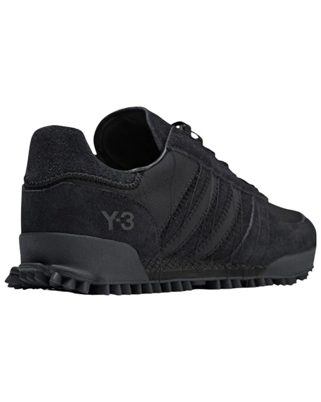 Adidas Black Y-3 Marathon 'Triple' for men