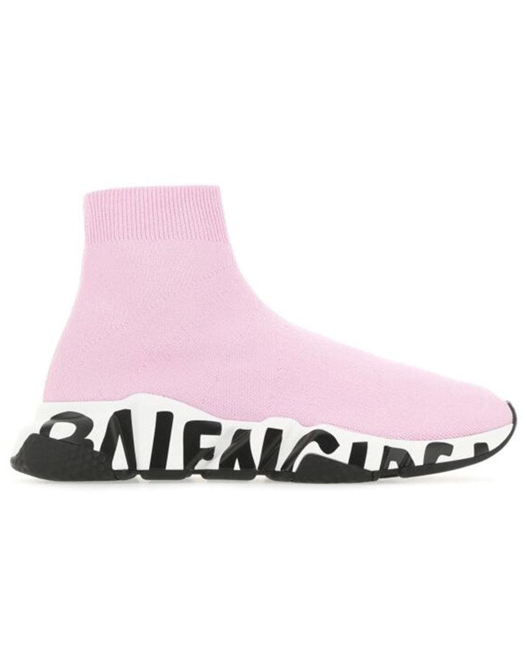 Balenciaga Pink (Wmns) Speed Trainer 'Midsole Graffiti