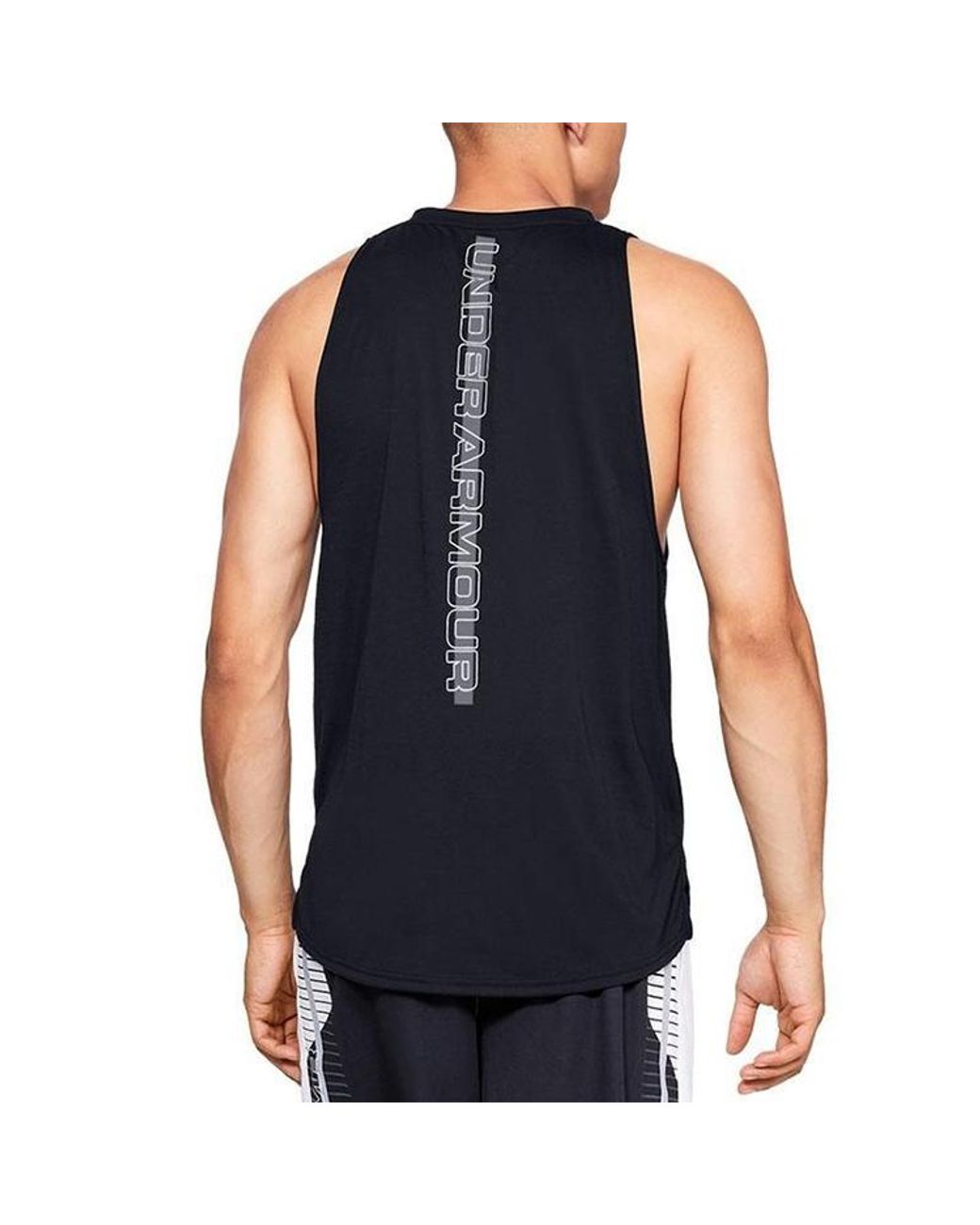 Under Armour Blue Baseline Performance Basketball Tank for men