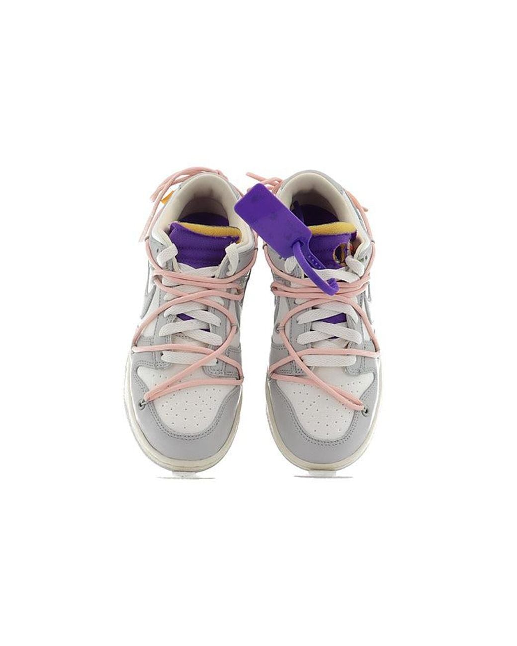 Nike Gray X Off- Dunk Low 'Lot 24 Of 50' for men