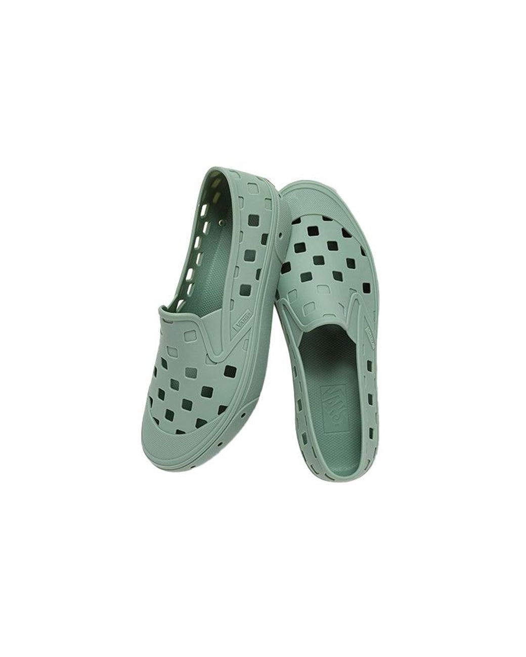 Vans Green Trek Slip-On Low Tops Casual Skateboarding Shoes for men
