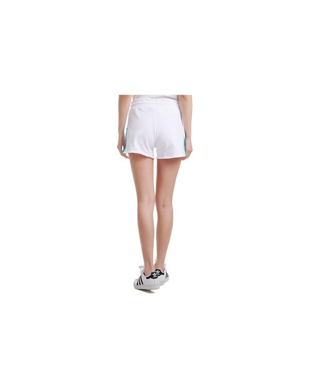 Adidas White (Wmns) Neo Side Logo Drawstring Sports Shorts