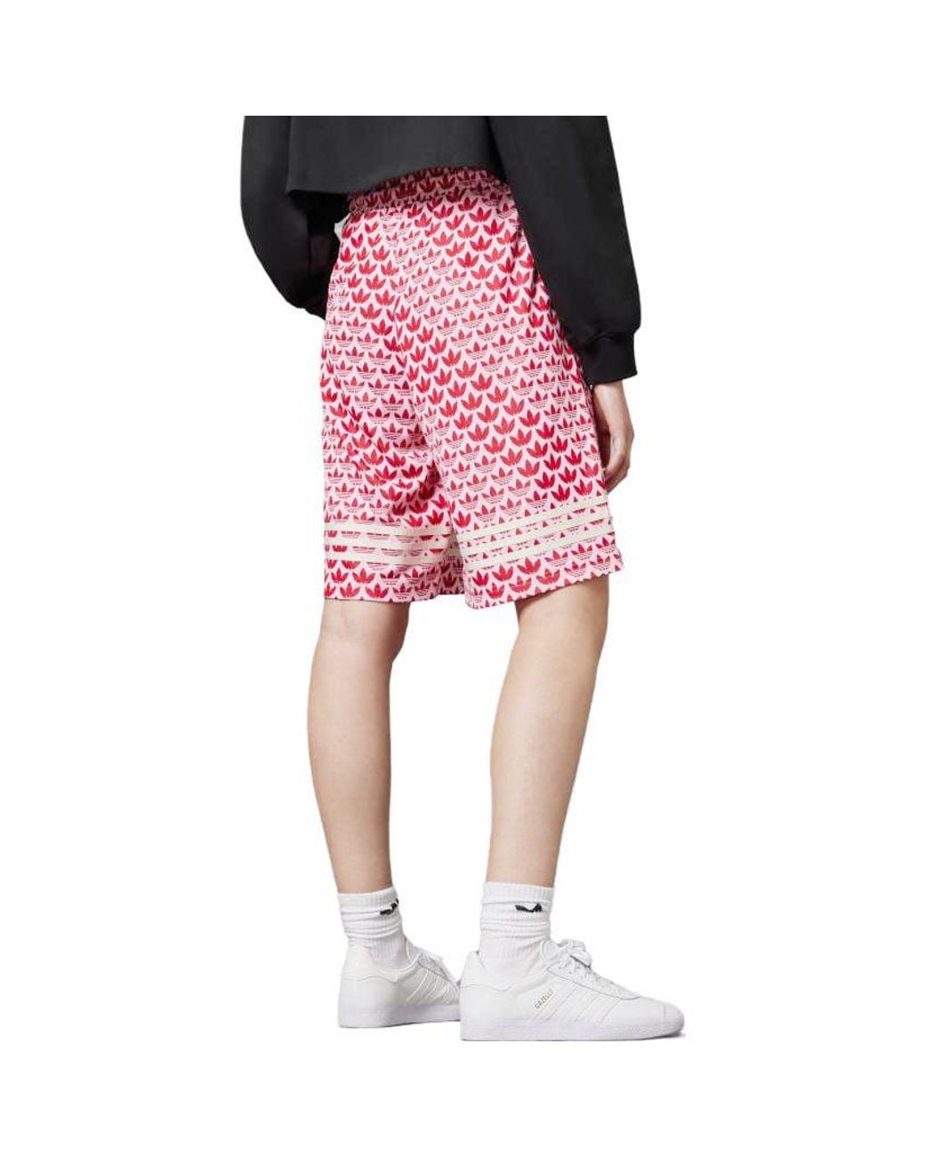 Adidas Red (Wmns) Adicolor 70S Bb Monogram Shorts
