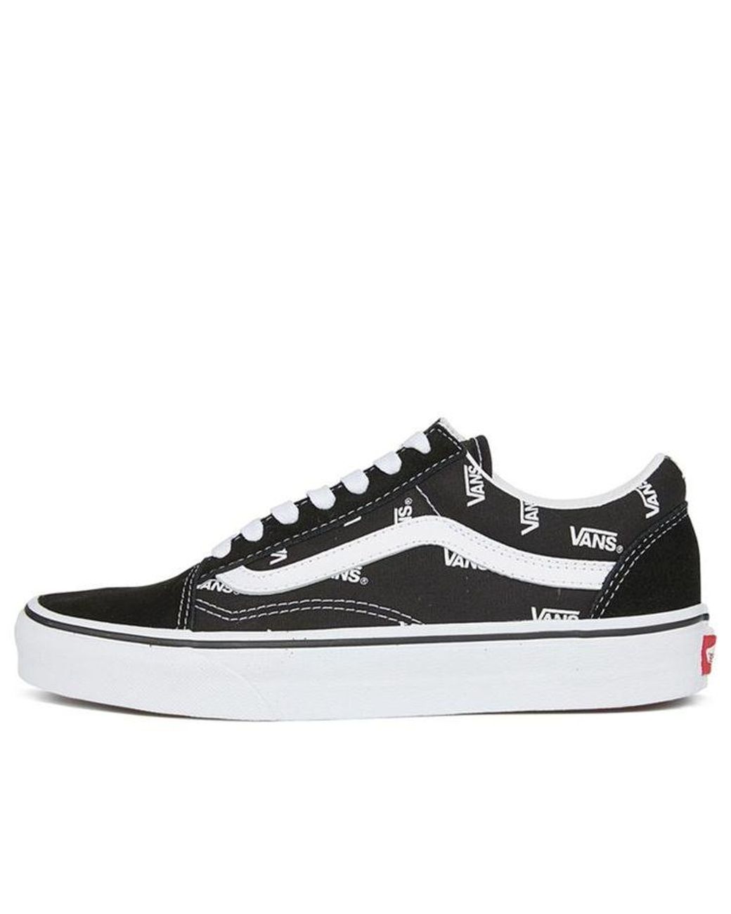 Vans Black Old Skool 'All Over Logo' for men