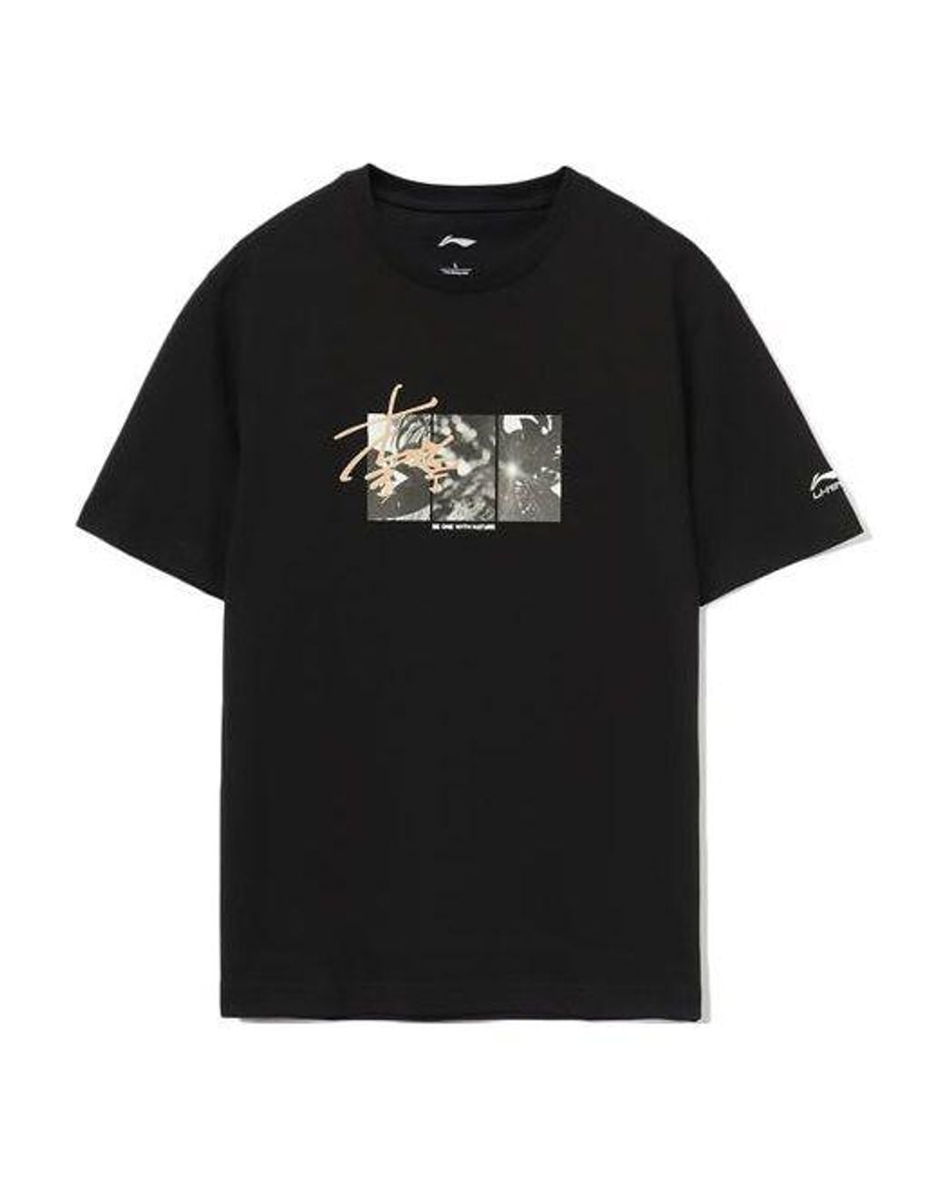 Li-ning Black Sign Graphic T-Shirt for men
