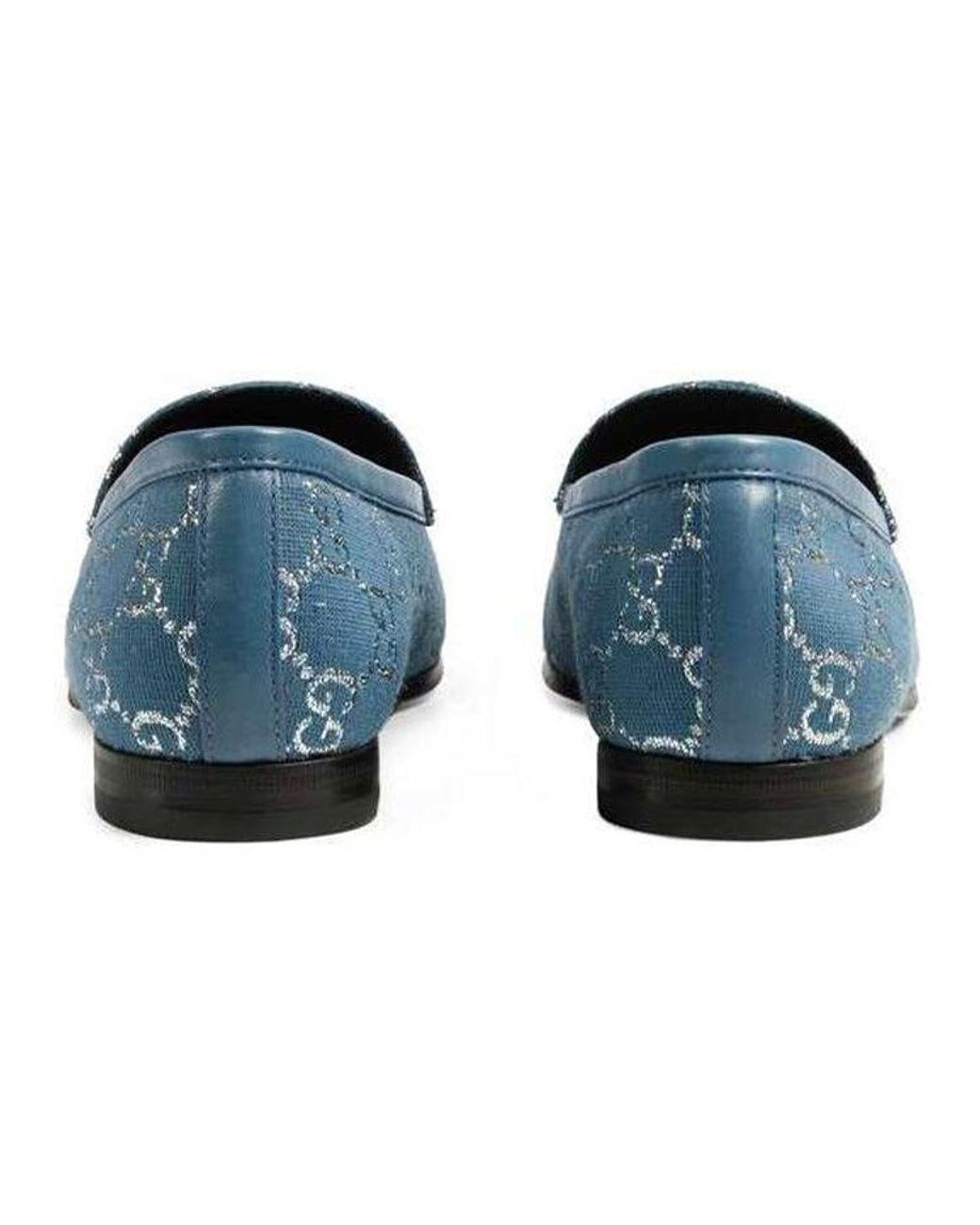 Gucci Blue (Wmns) Jordaan Loafers