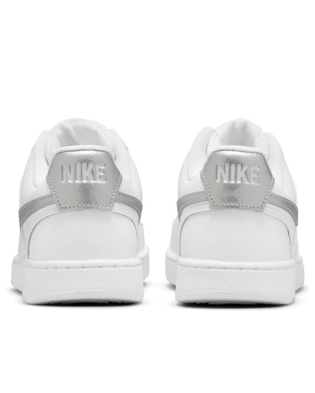 Nike White (Wmns) Court Vision Low Metallic'