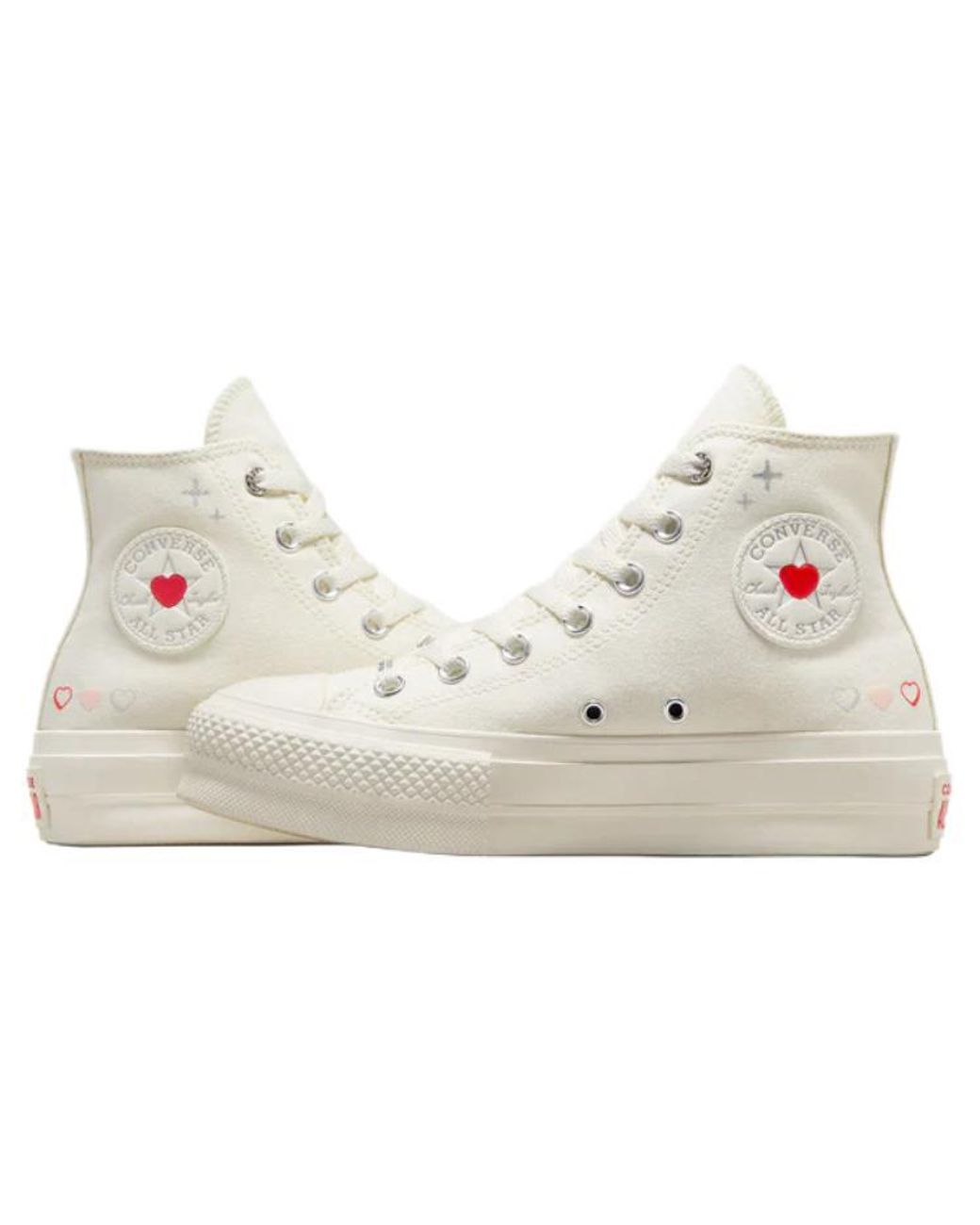 Converse White (Wmns) Chuck Taylor All Star Lift Platform Y2K Heart High Top Fever Dream'