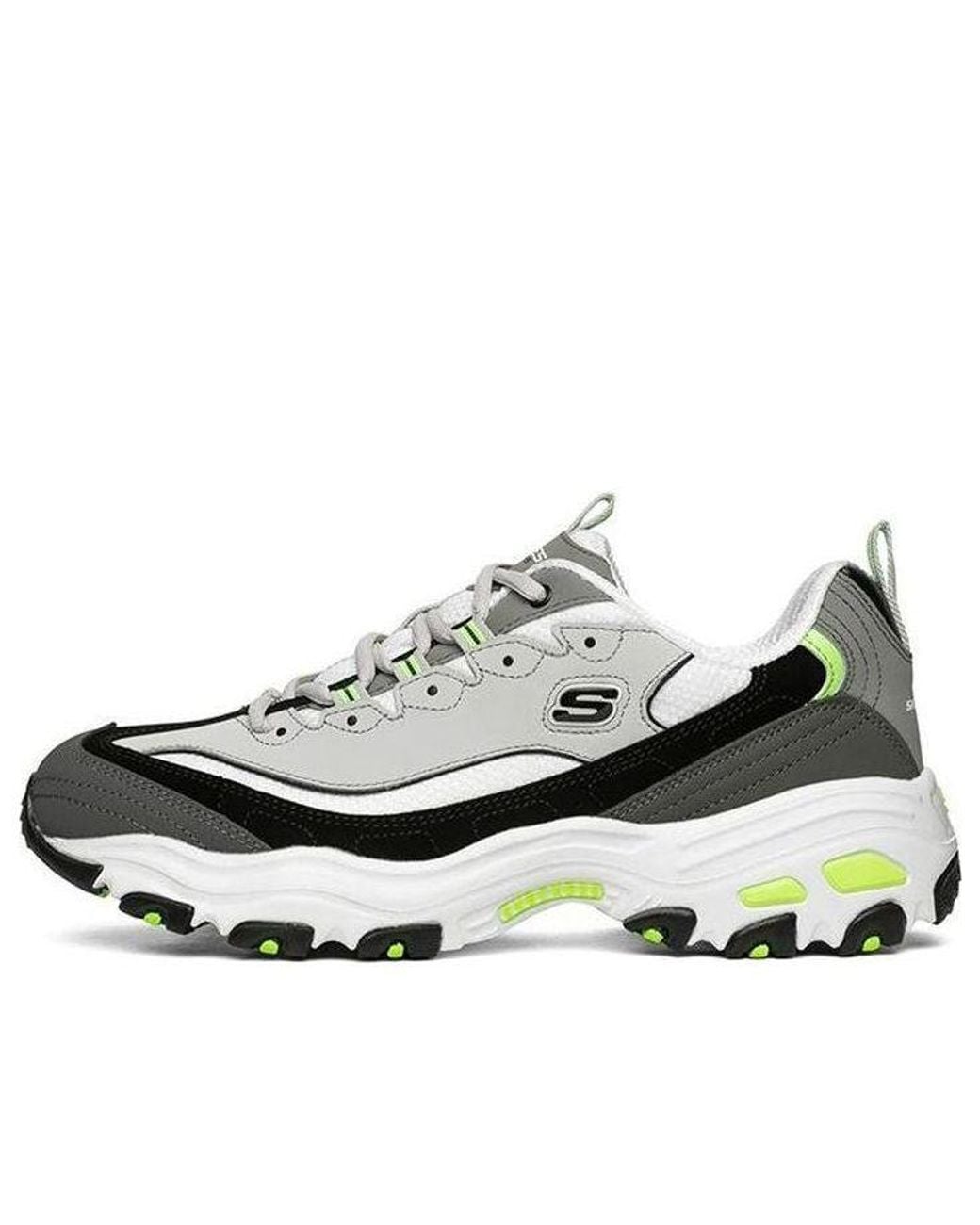 Skechers White D'Lites 1.0 Sport Shoes for men