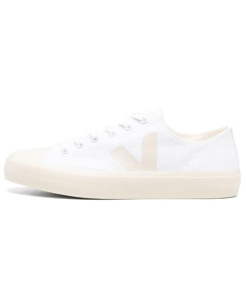 Veja White Wata Ii Canvas Pierre'