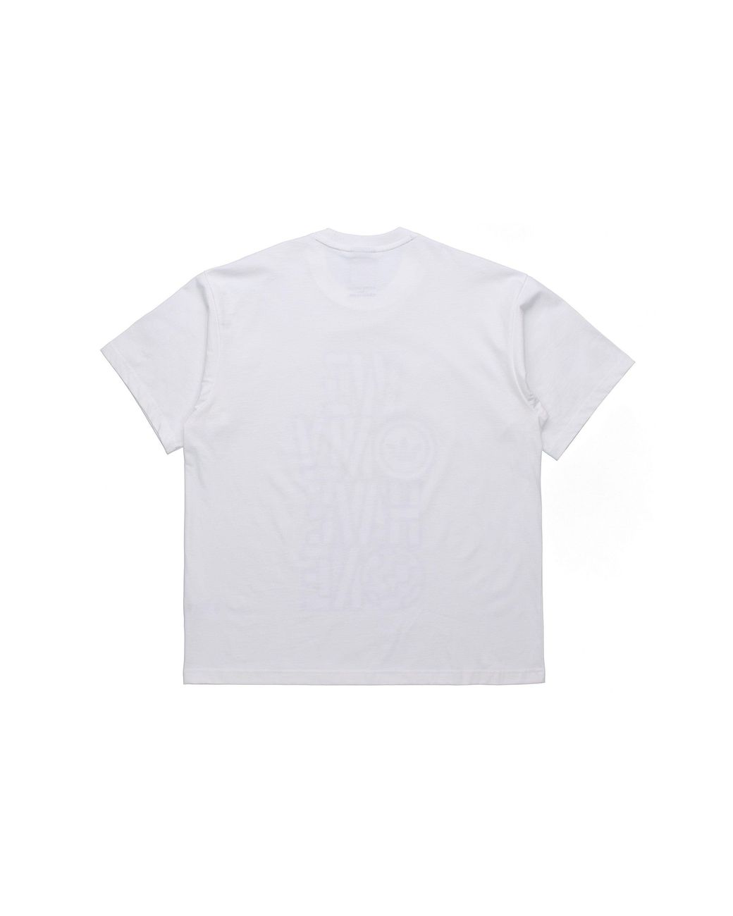 Adidas White Originals Artist Tee Ss Earth Printing Sports Round Neck Short Sleeve for men