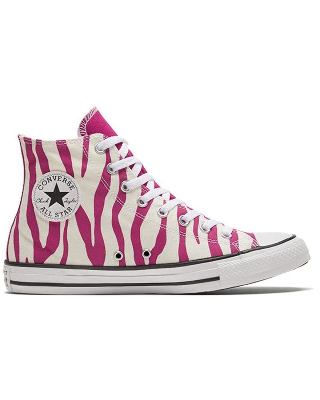 Converse Red Chuck Taylor All Star 'Half Zebra Print' for men