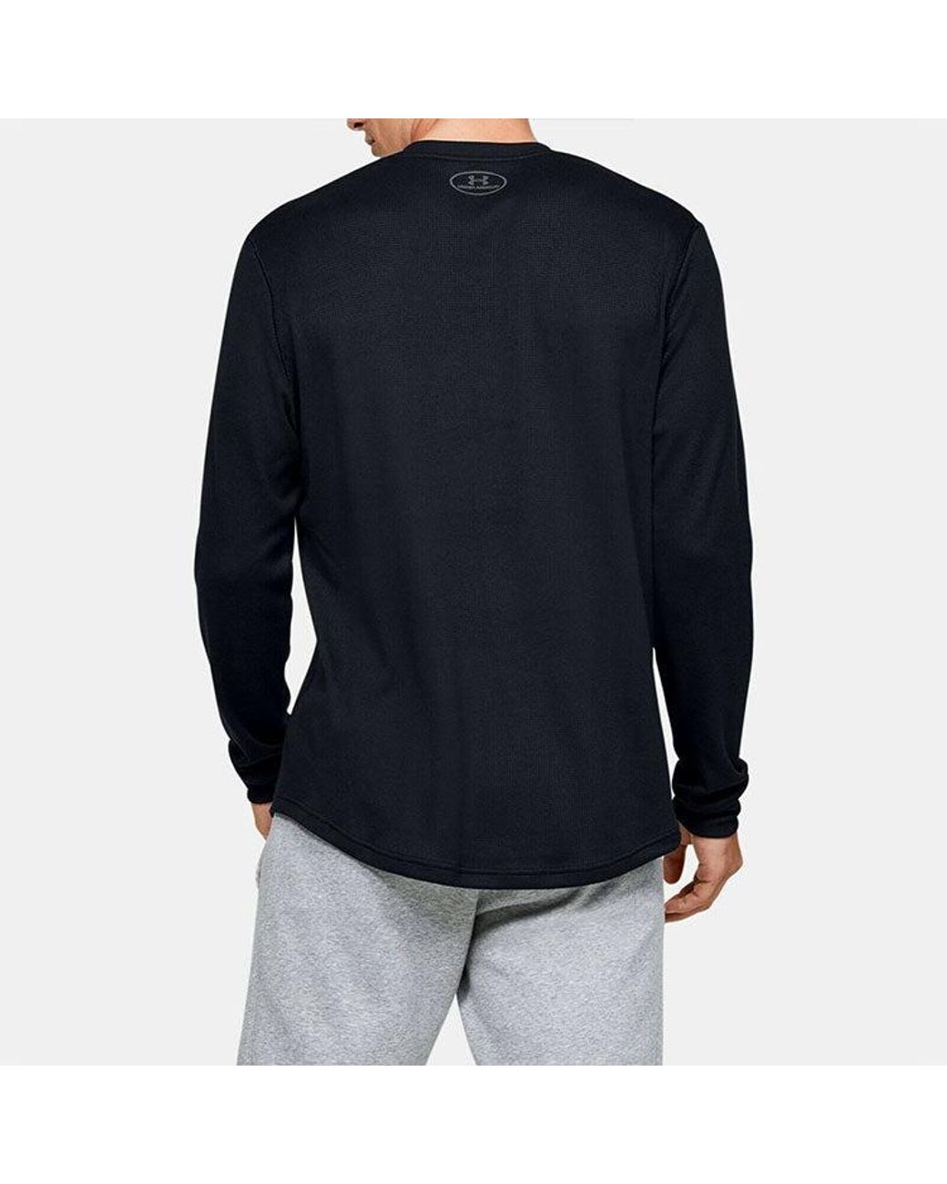 Under Armour Blue Waffle Henley Thermal Shirt for men