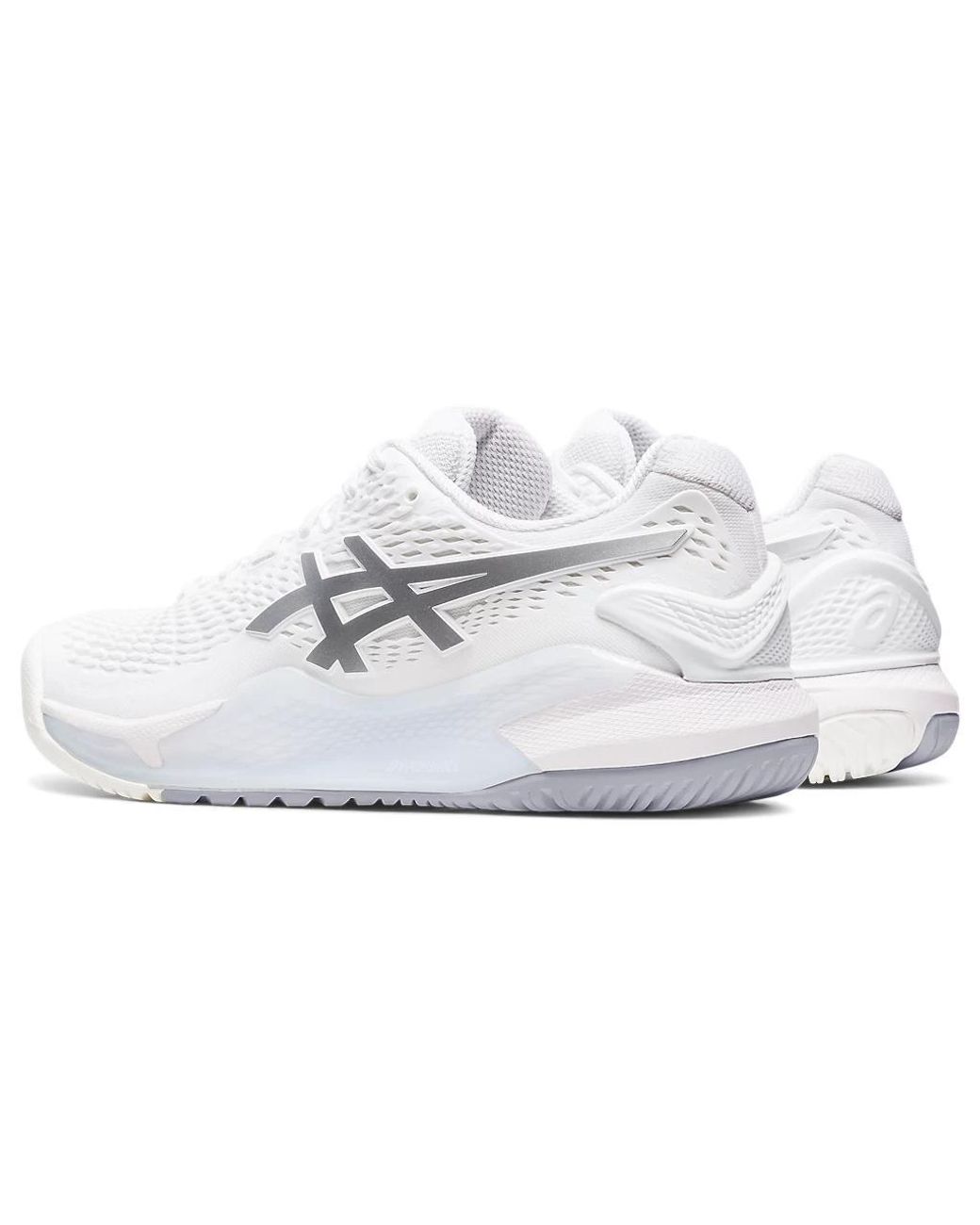 Asics White (Wmns) Gel-Resolution 9 Wide Pure'