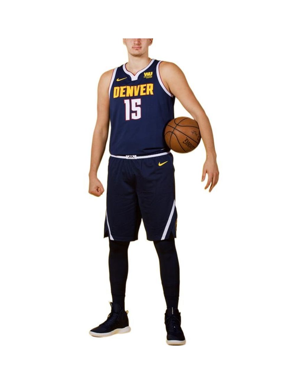 Nike Blue Nba Basketball Sports Jersey Vest Denver Nuggets Jokic 15 Dark for men