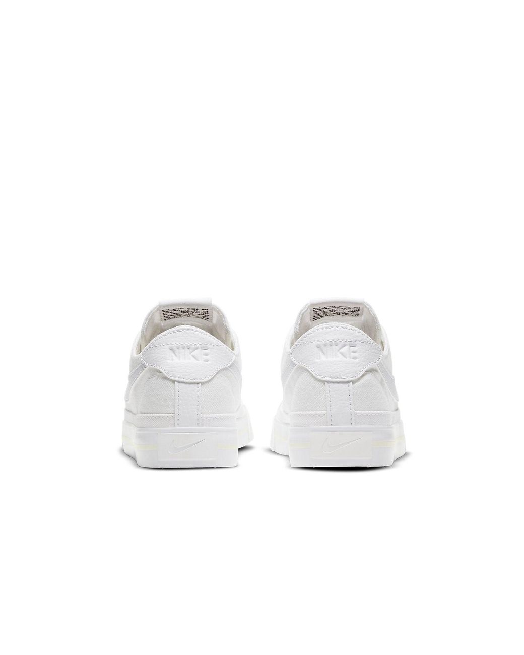 Nike White (Wmns) Court Legacy Canvas 'Triple'