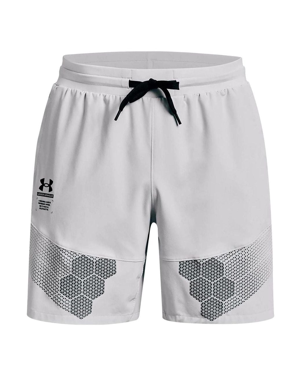 Under Armour Gray Armourprint Woven Shorts for men