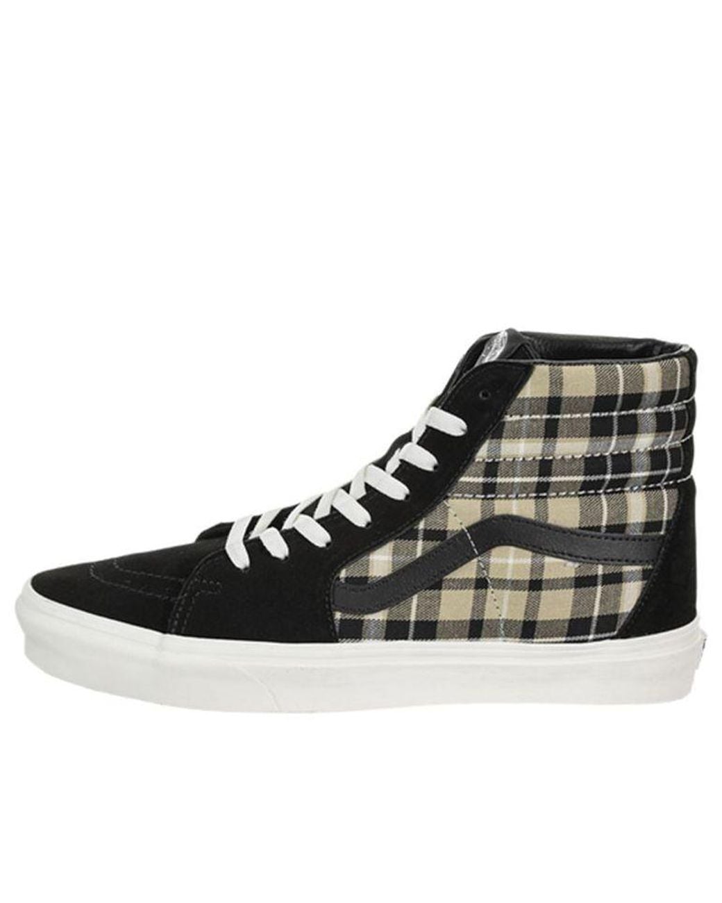 Vans Black Sk8-Hi Plaid for men