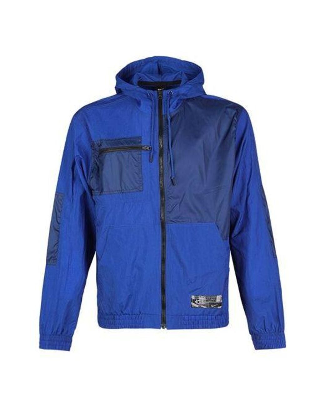 Nike Blue Kd Durant Basketball Sports Hooded Woven Jacket for men