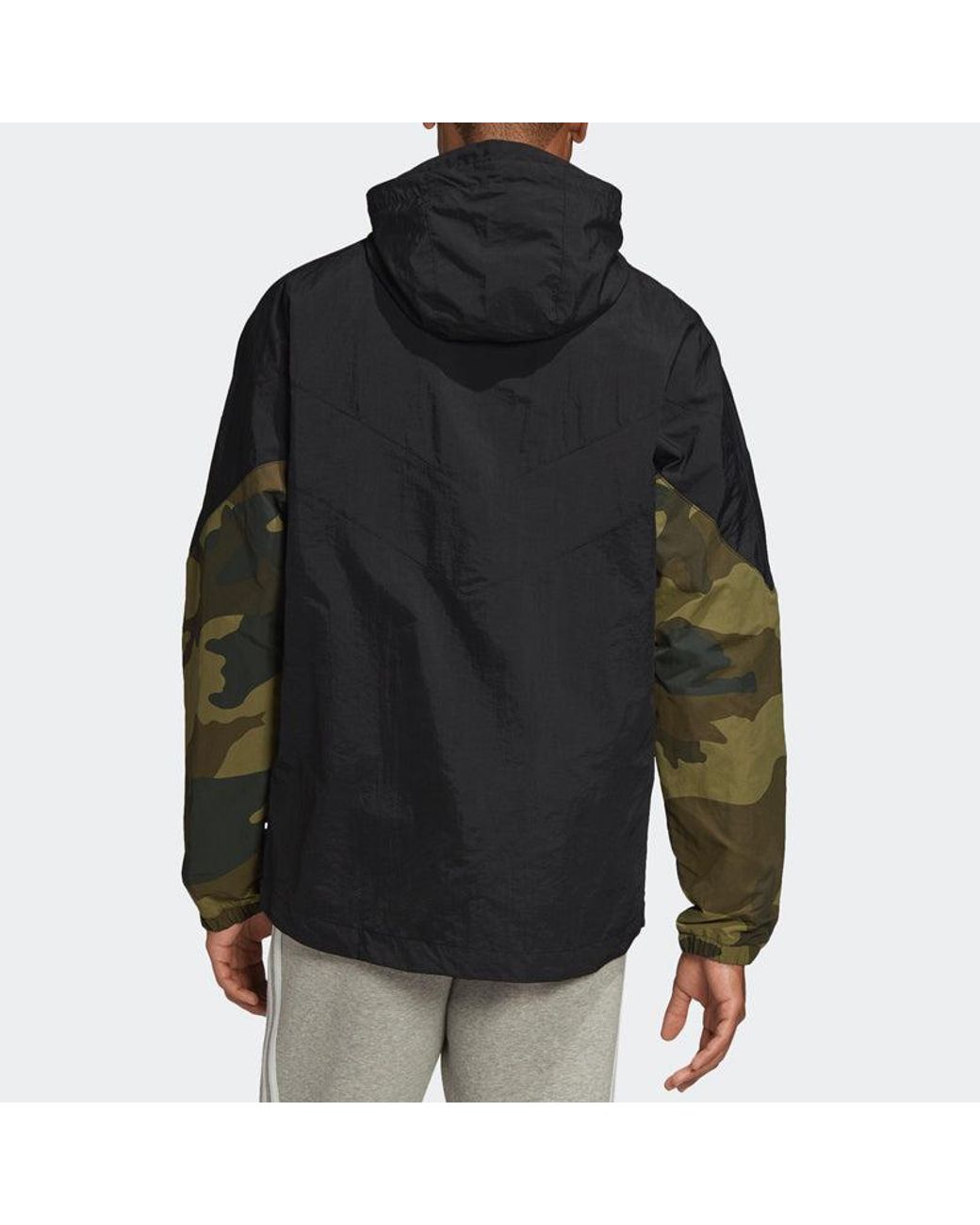 Adidas Blue Camouflage Windbreaker for men