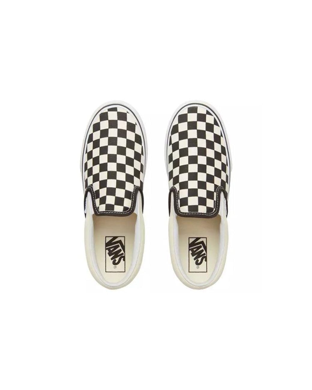 Vans White Classic Slip-On Stackform 'Checkerboard for men