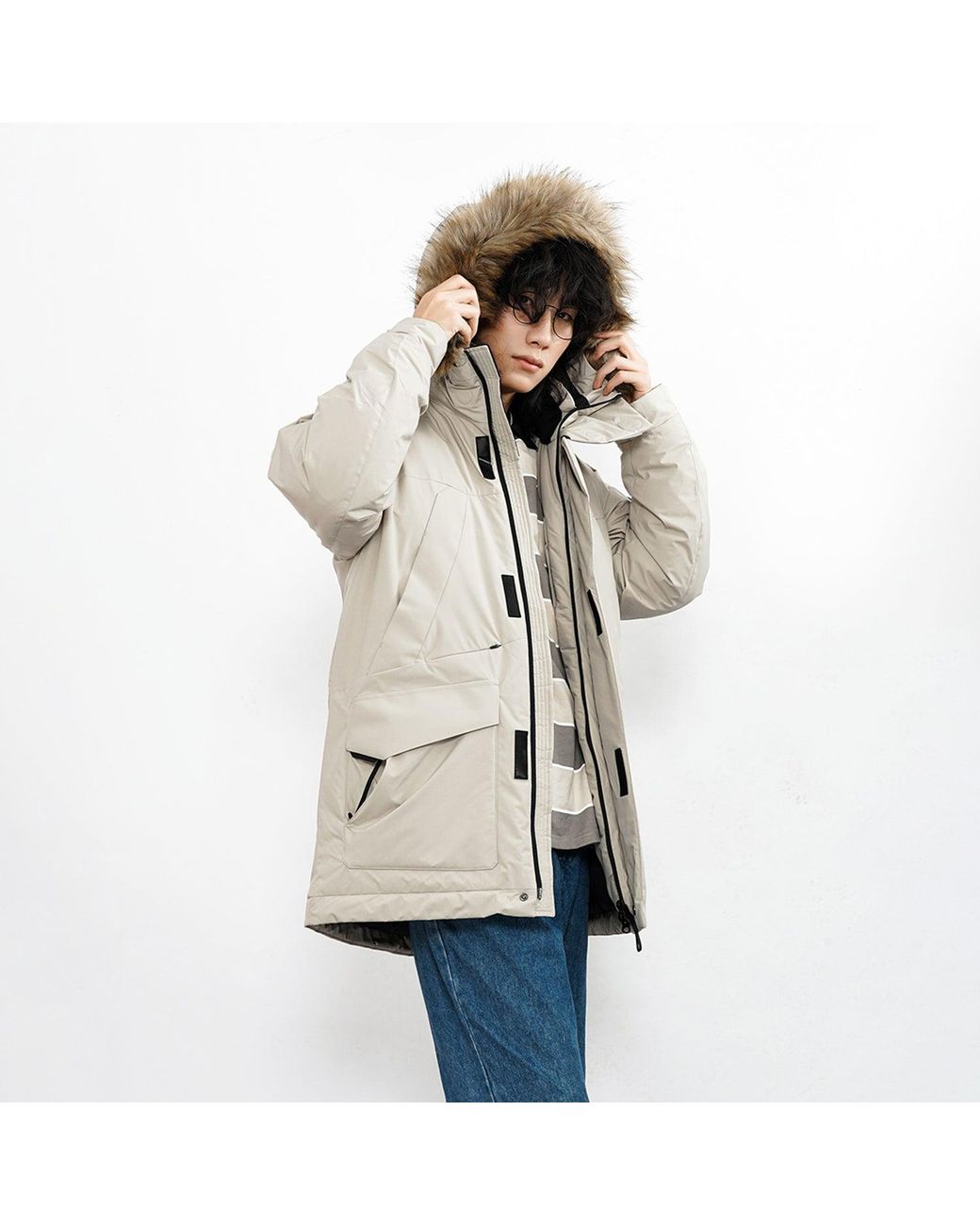 New Balance Natural Warm Hooded Down Jacket