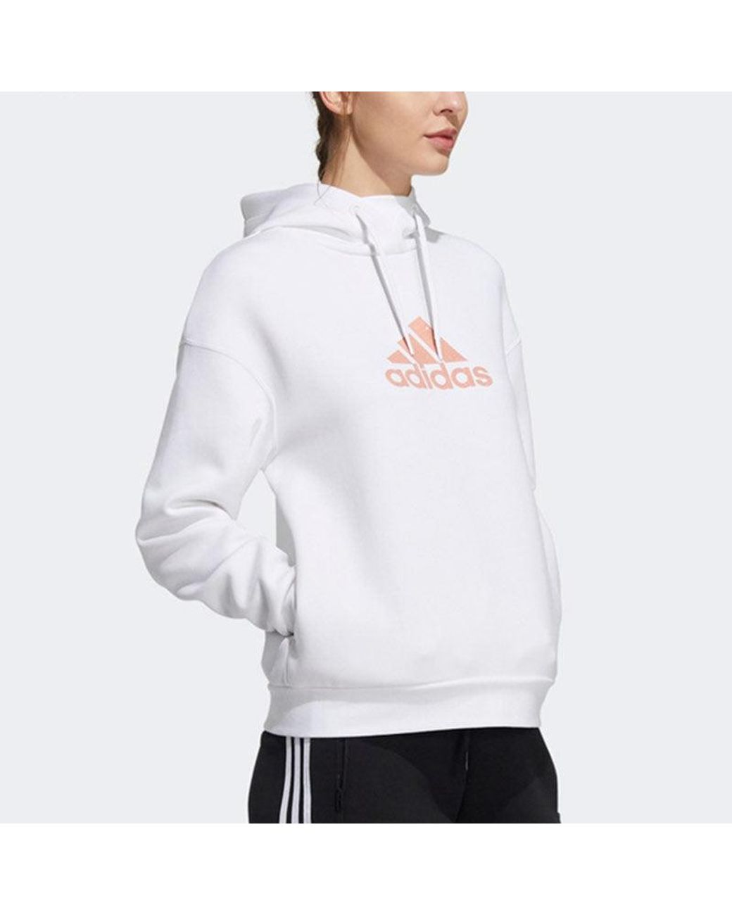 Adidas White (Wmns) Fi W Swt Hood Logo