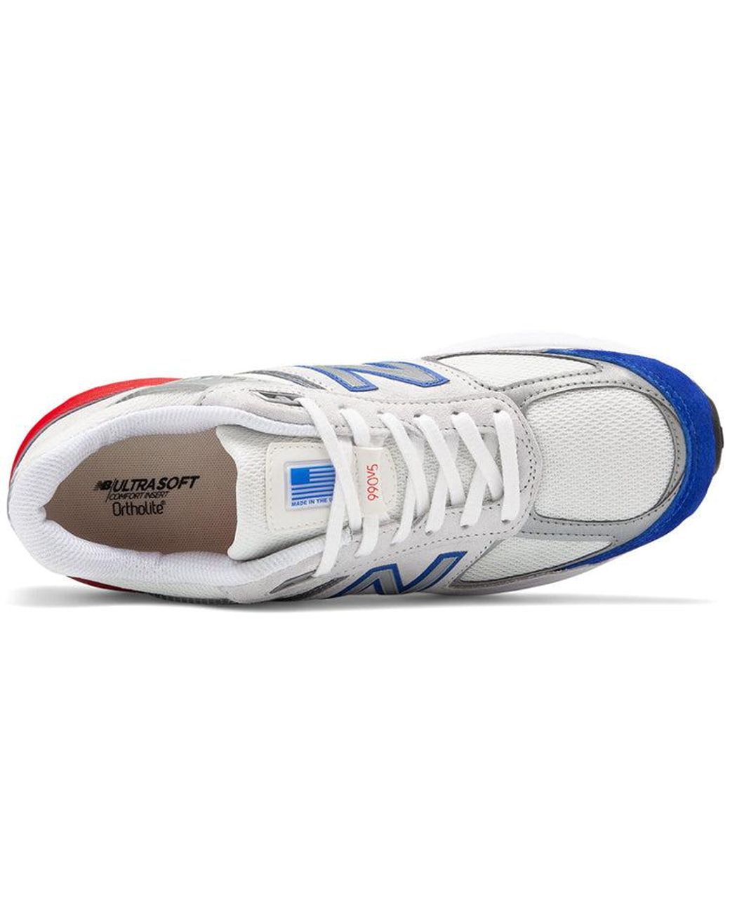 New Balance White 990V5 Made for men