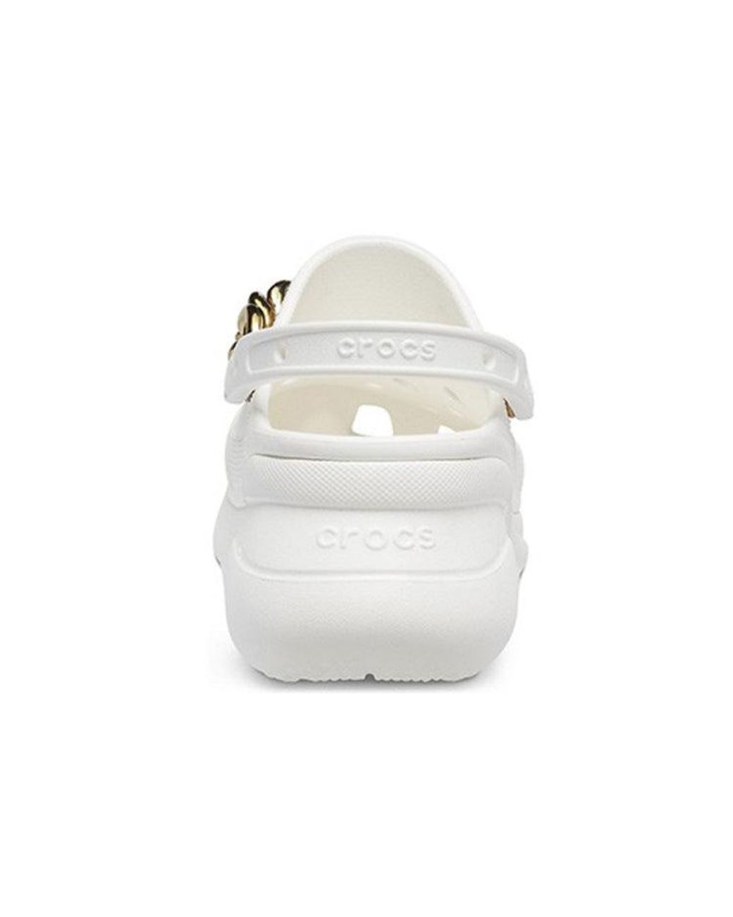 CROCSTM White (Wmns) Retro Chain Sandals