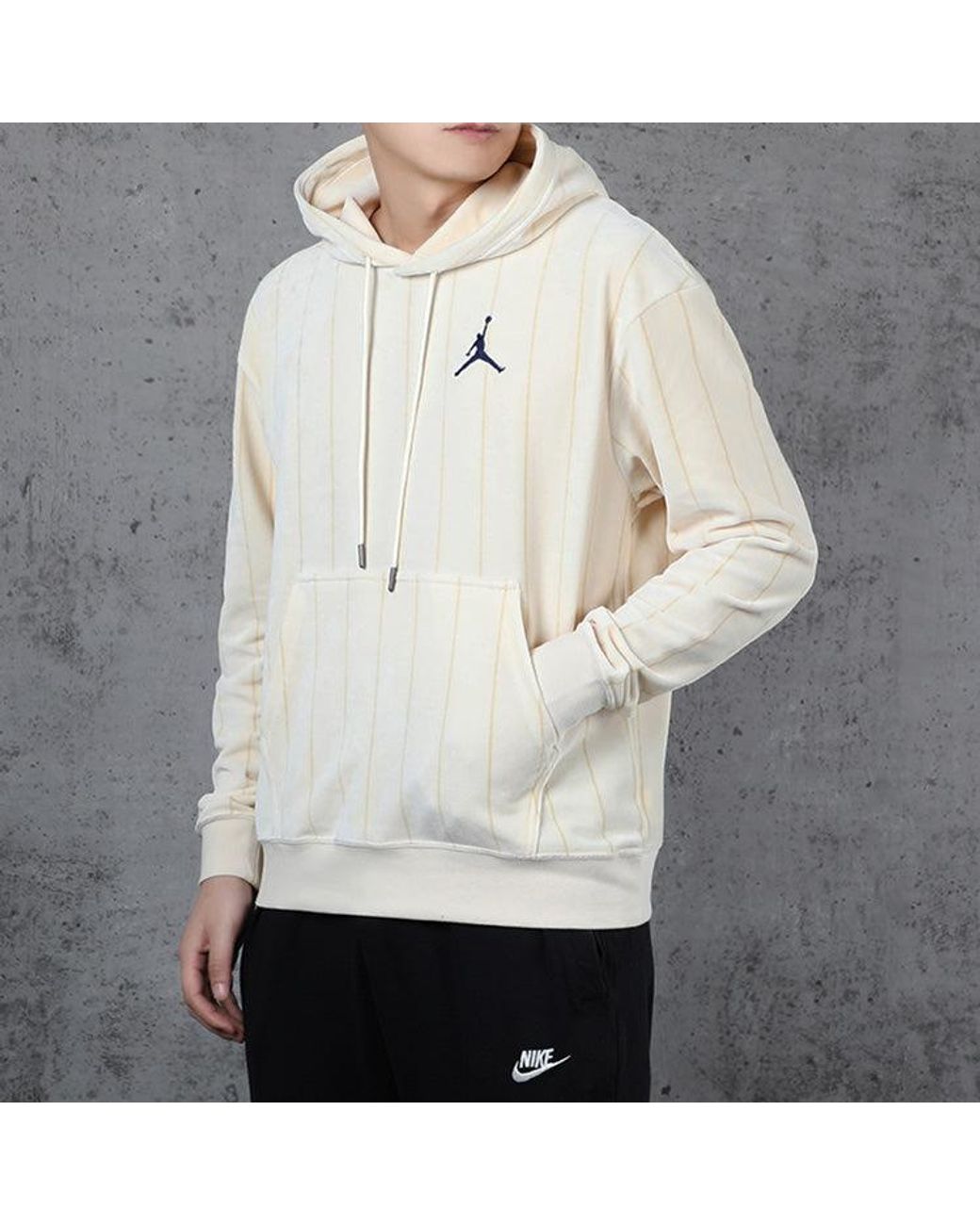 Nike Gray Air Stripe Fleece for men