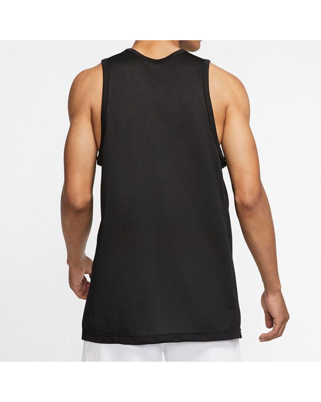 Nike Black Dri-Fit Series Large Sports Sleeveless Vest for men