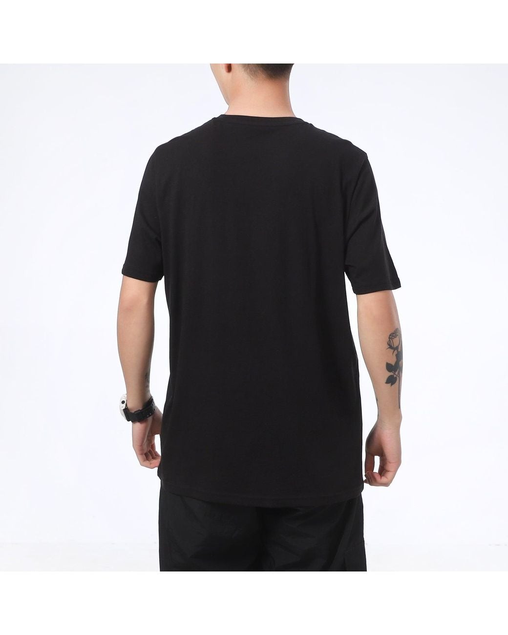 PUMA Black Graphic Print Regular Fit T-Shirt for men