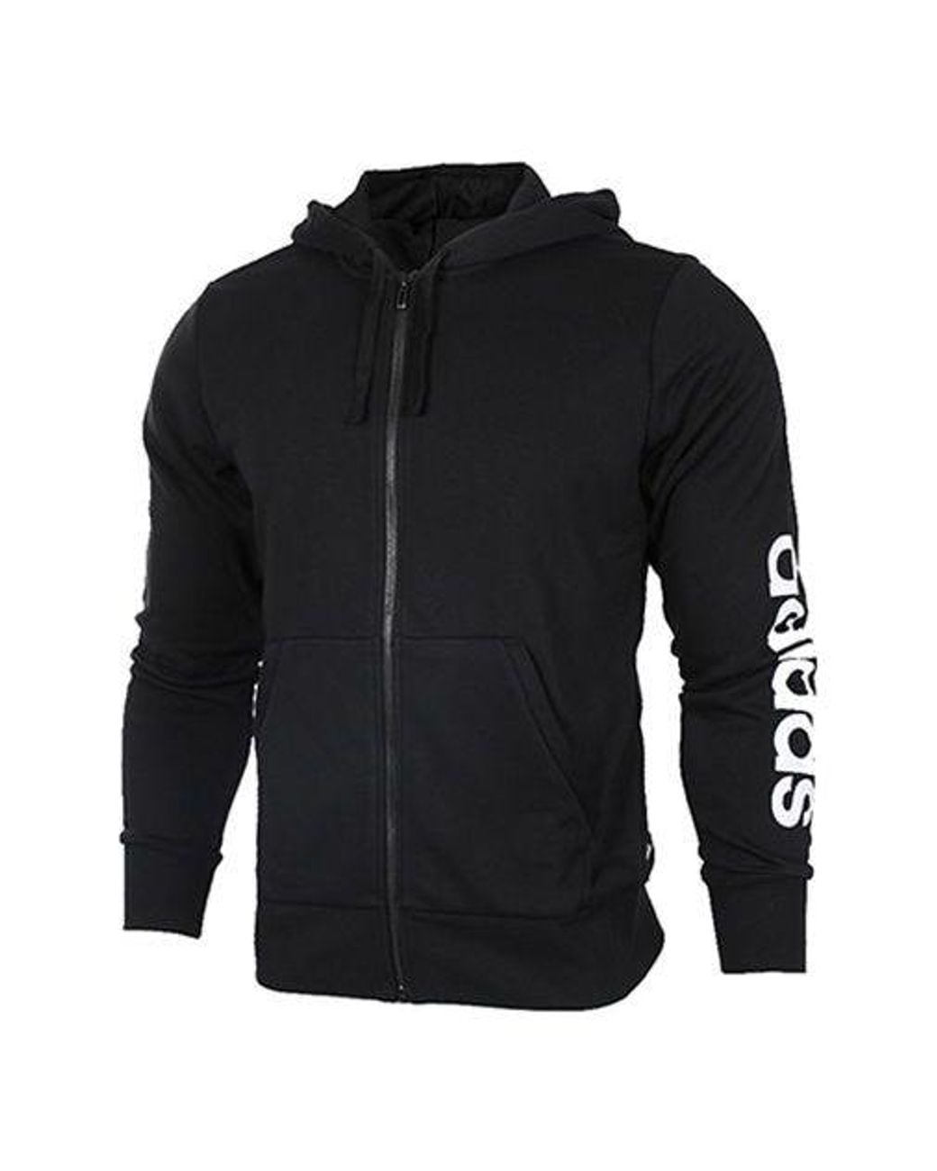 Adidas Black Linear Hoodie for men