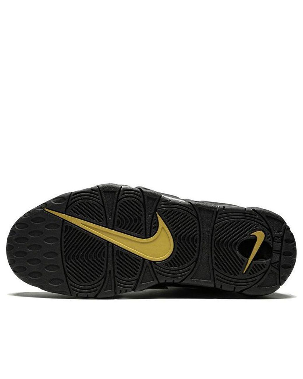 Nike Black Supreme X Air More Uptempo 'metallic Gold' for men