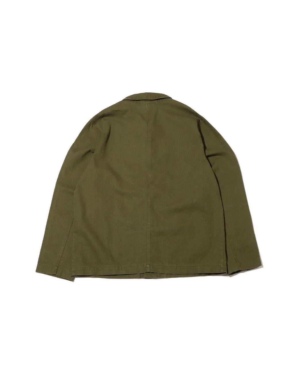 Nike Green Solid Color Logo Lapel Casual Long Sleeves Military Jacket for men