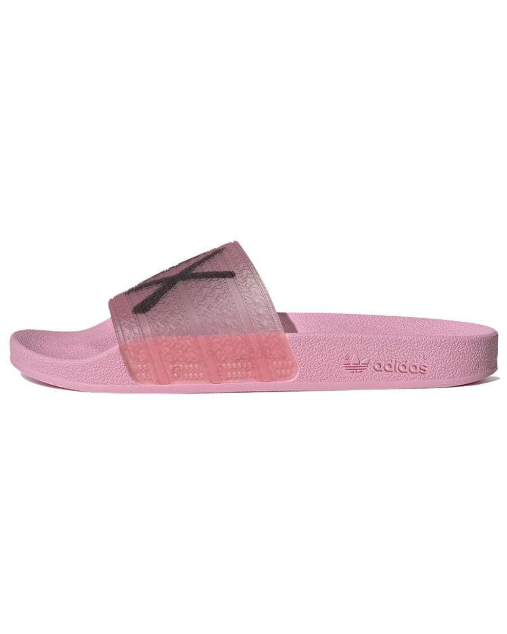 Adidas Pink Adilette X Andr Saraiva Glow'