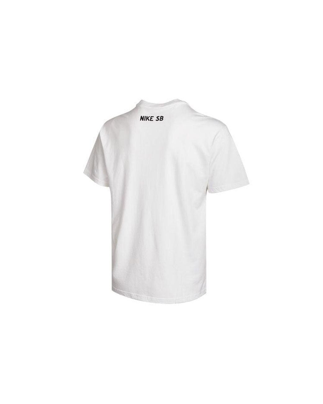 Nike White Sb Printing Skateboard Loose Knit Short Sleeve for men