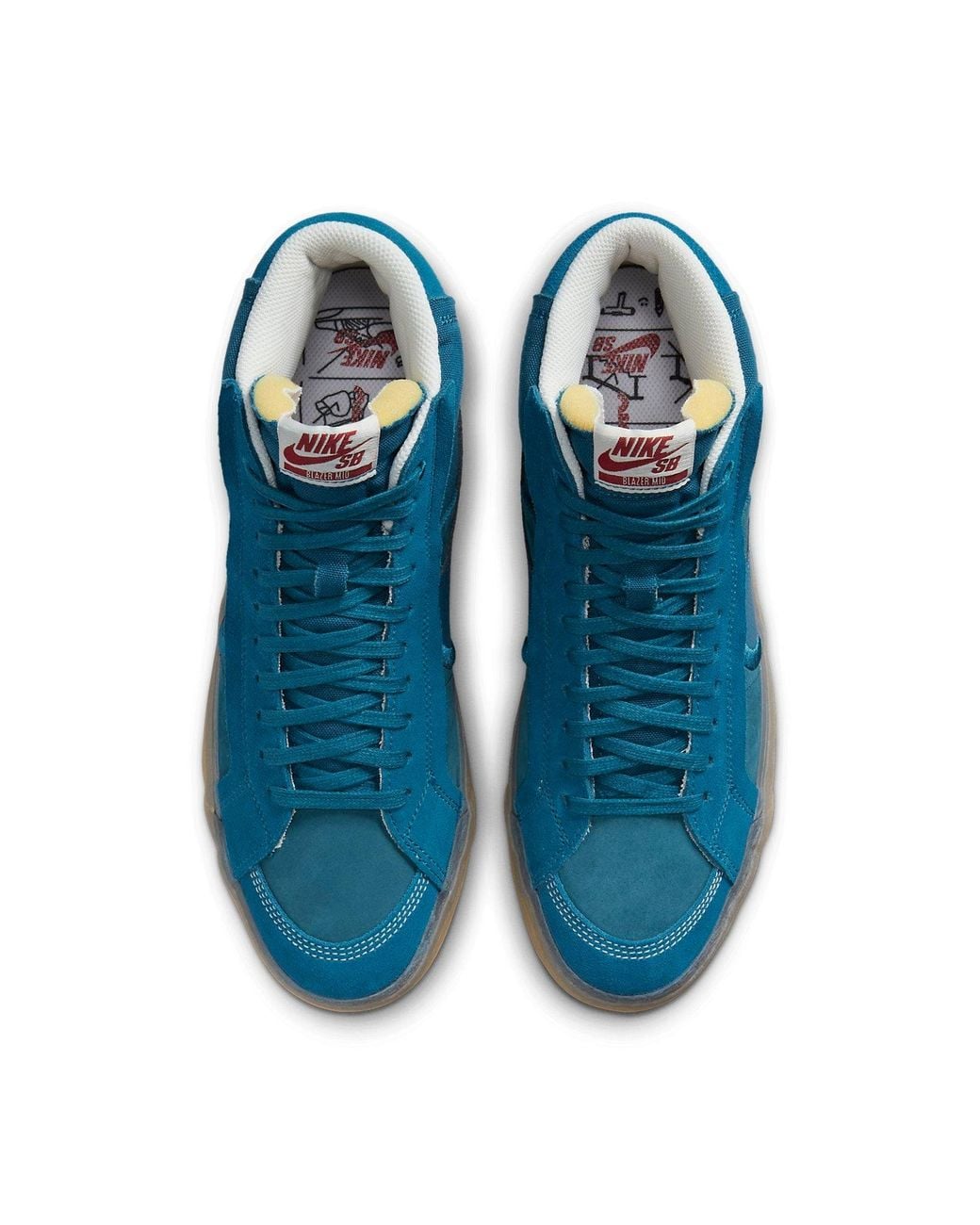 Nike Blue Zoom Blazer Mid Premium Plus Sb Gum' for men