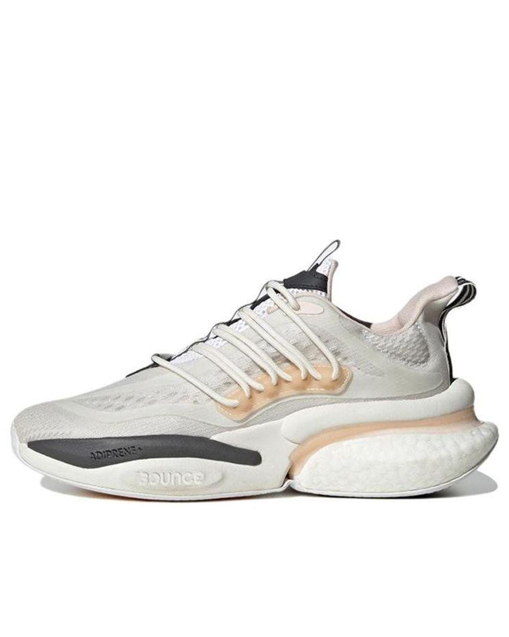 Adidas White Alphaboost V1 Shoes