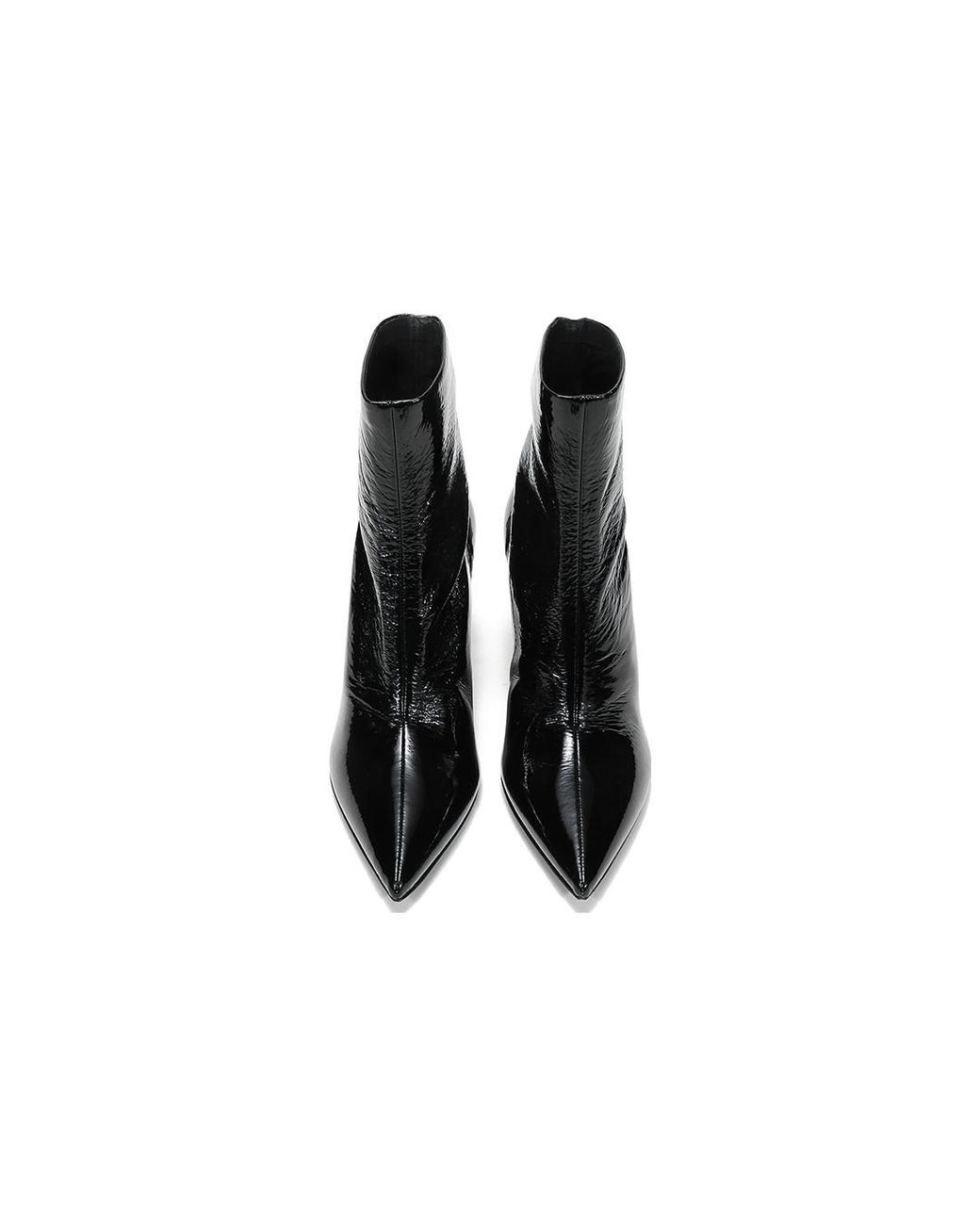 Prada Black (Wmns) 90Mm Patent Leather Effect Ankle Boots