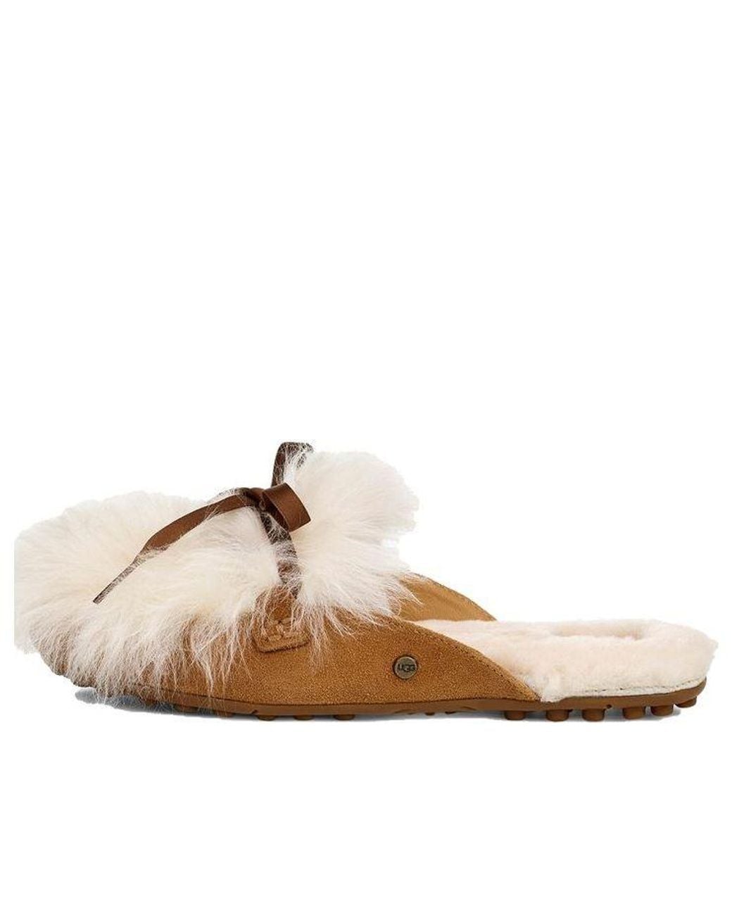 Ugg Brown (Wmns) Shaine Fluff Cozy Flat Plush Casual Slipper